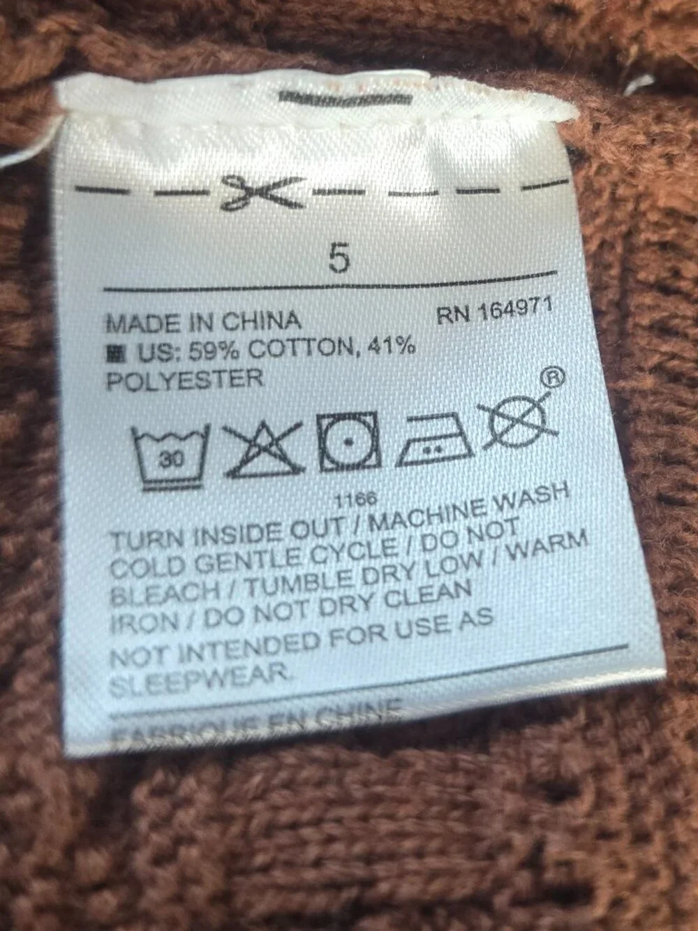 Janie and Jack Puff Sleeve Sweater Top - Red Barn Heather - Picture 5 of 9